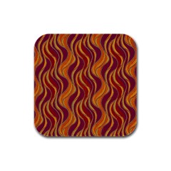 Pattern Rubber Square Coaster (4 Pack)  by Valentinaart