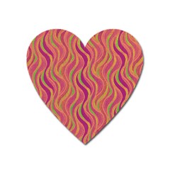 Pattern Heart Magnet by Valentinaart