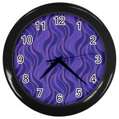 Pattern Wall Clocks (black) by Valentinaart