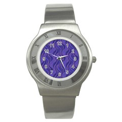 Pattern Stainless Steel Watch