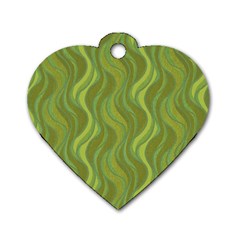 Pattern Dog Tag Heart (One Side)