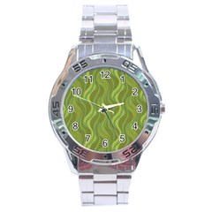 Pattern Stainless Steel Analogue Watch