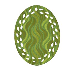 Pattern Oval Filigree Ornament (Two Sides)