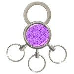 Pattern 3-Ring Key Chains Front