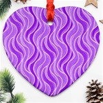 Pattern Heart Ornament (Two Sides) Back