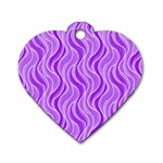 Pattern Dog Tag Heart (One Side) Front