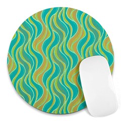 Pattern Round Mousepads by Valentinaart