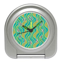 Pattern Travel Alarm Clocks by Valentinaart