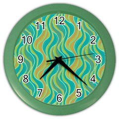 Pattern Color Wall Clocks by Valentinaart