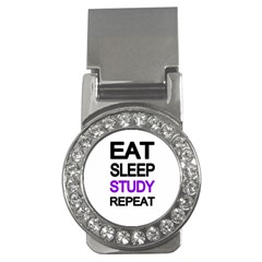 Eat sleep study repeat Money Clips (CZ) 