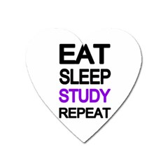 Eat sleep study repeat Heart Magnet