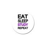 Eat sleep study repeat Golf Ball Marker (4 pack) Front