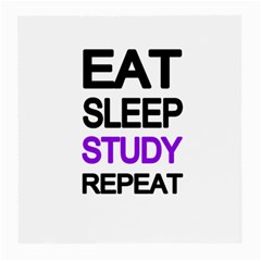 Eat sleep study repeat Medium Glasses Cloth (2-Side)