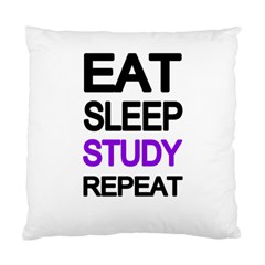 Eat sleep study repeat Standard Cushion Case (One Side)