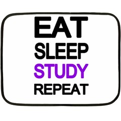 Eat sleep study repeat Fleece Blanket (Mini)