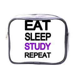 Eat sleep study repeat Mini Toiletries Bags