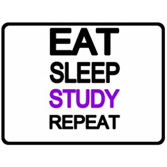 Eat sleep study repeat Fleece Blanket (Large) 