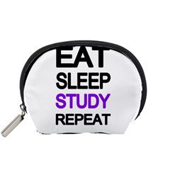 Eat sleep study repeat Accessory Pouches (Small) 