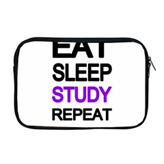 Eat sleep study repeat Apple MacBook Pro 17  Zipper Case