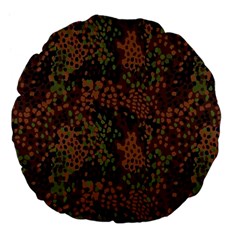 Digital Camouflage Large 18  Premium Flano Round Cushions