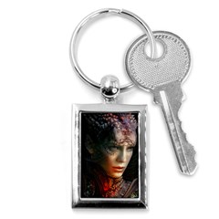 Digital Fantasy Girl Art Key Chains (Rectangle) 