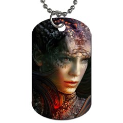 Digital Fantasy Girl Art Dog Tag (Two Sides)