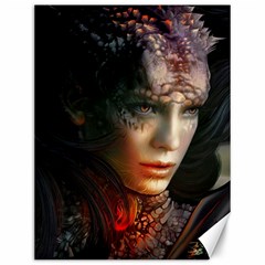 Digital Fantasy Girl Art Canvas 12  x 16  