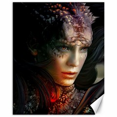 Digital Fantasy Girl Art Canvas 11  x 14  