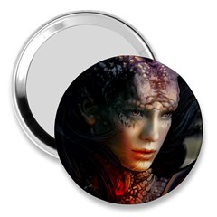 Digital Fantasy Girl Art 3  Handbag Mirrors