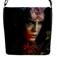 Digital Fantasy Girl Art Flap Messenger Bag (S)