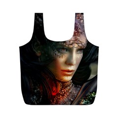 Digital Fantasy Girl Art Full Print Recycle Bags (M) 