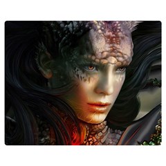 Digital Fantasy Girl Art Double Sided Flano Blanket (Medium) 