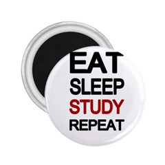 Eat Sleep Study Repeat 2 25  Magnets by Valentinaart