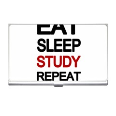 Eat Sleep Study Repeat Business Card Holders by Valentinaart