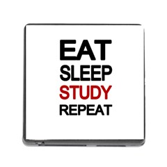 Eat Sleep Study Repeat Memory Card Reader (square) by Valentinaart