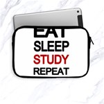 Eat sleep study repeat Apple iPad Mini Zipper Cases Front