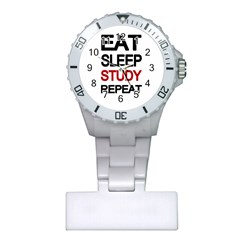 Eat Sleep Study Repeat Plastic Nurses Watch by Valentinaart