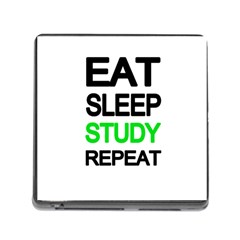 Eat Sleep Study Repeat Memory Card Reader (square) by Valentinaart