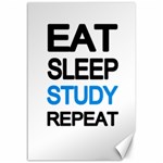 Eat sleep study repeat Canvas 12  x 18   11.88 x17.36  Canvas - 1