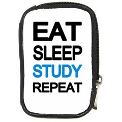 Eat Sleep Study Repeat Compact Camera Cases by Valentinaart