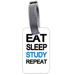 Eat Sleep Study Repeat Luggage Tags (two Sides) by Valentinaart