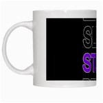 Eat sleep study repeat White Mugs Left