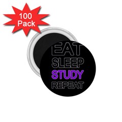 Eat Sleep Study Repeat 1 75  Magnets (100 Pack)  by Valentinaart