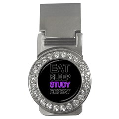 Eat Sleep Study Repeat Money Clips (cz)  by Valentinaart