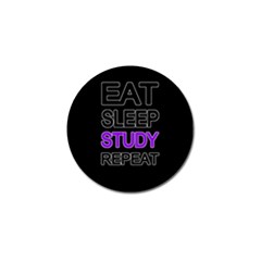 Eat Sleep Study Repeat Golf Ball Marker (4 Pack) by Valentinaart