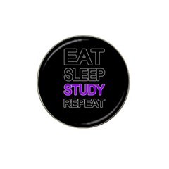 Eat Sleep Study Repeat Hat Clip Ball Marker (4 Pack) by Valentinaart