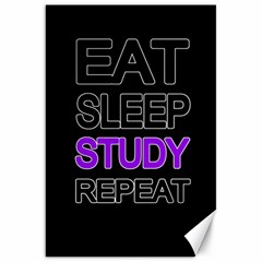 Eat Sleep Study Repeat Canvas 20  X 30   by Valentinaart