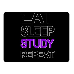 Eat Sleep Study Repeat Fleece Blanket (small) by Valentinaart