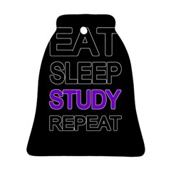 Eat Sleep Study Repeat Bell Ornament (two Sides) by Valentinaart