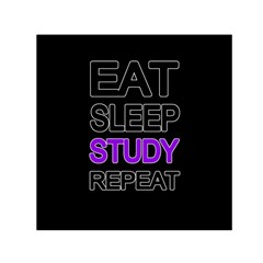 Eat Sleep Study Repeat Small Satin Scarf (square) by Valentinaart